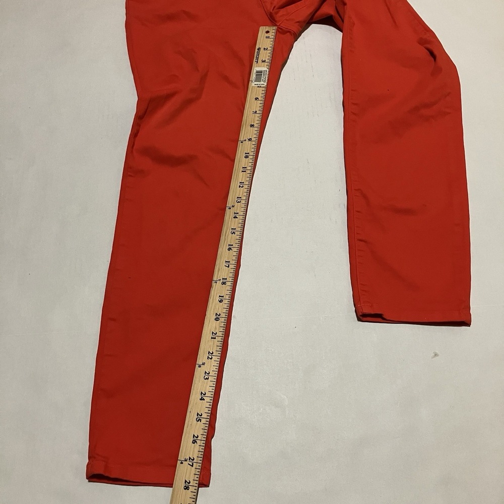 Eileen Fisher Jeans Womens‎ Size 8 X 28 Bright Red Stretch Slim Skinny - Picture 4 of 6